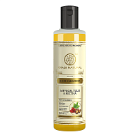 Шампунь для волос Шафран,Тулси и Ритха ( Safron, Tulsi & Ritha Hair cleanser), 210 мл  Khadi Natural